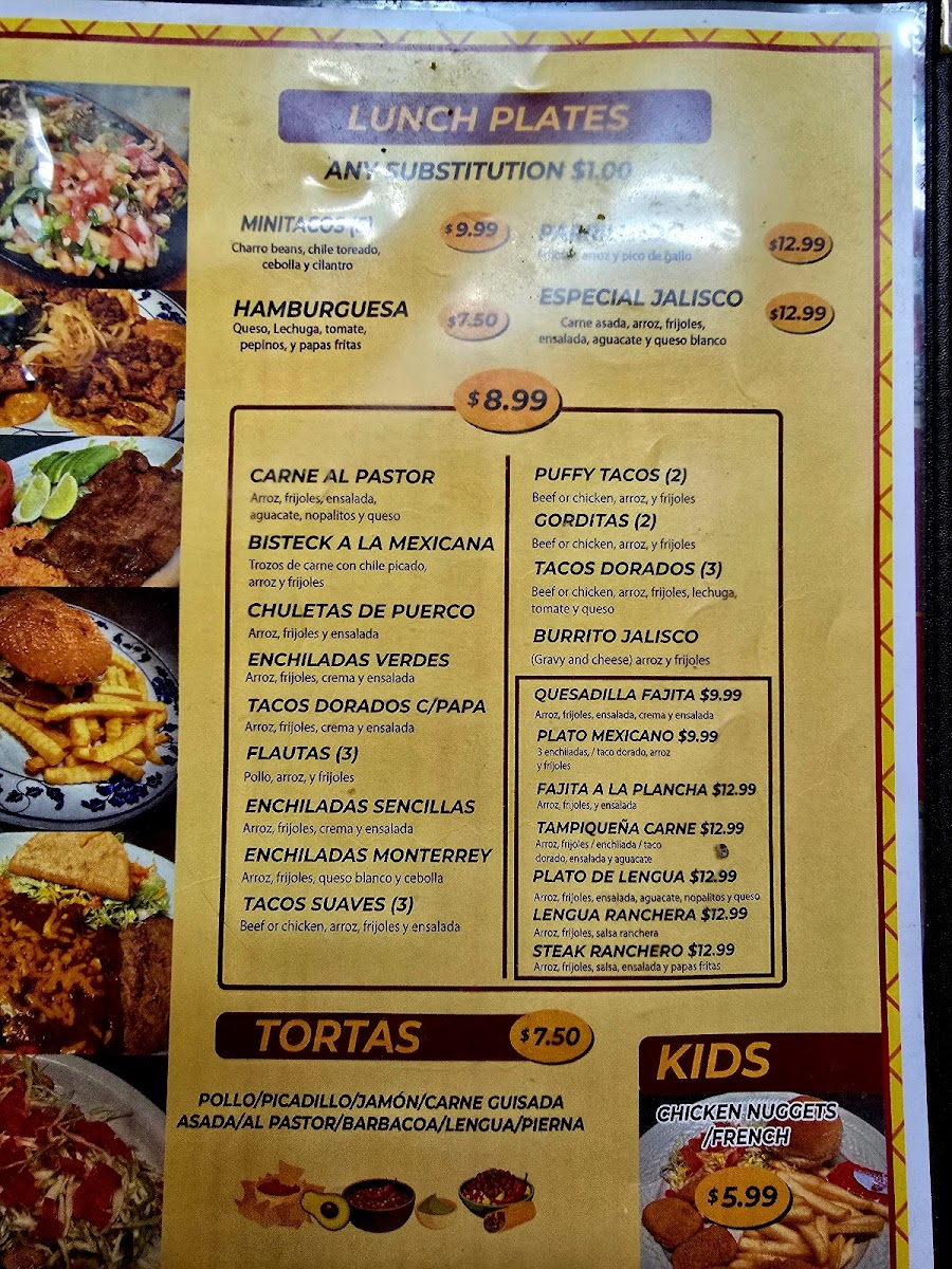 La Jalisco Mexican Restaurant Menu - Image 2